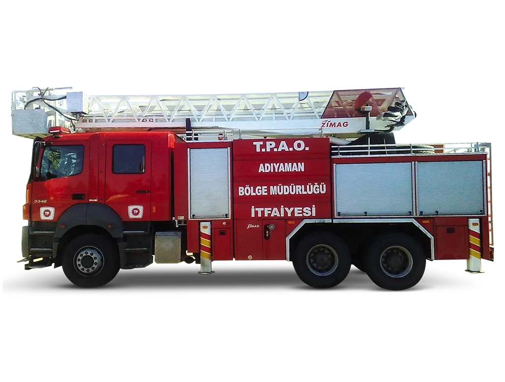 Fire Fighting Vehicle With 28m Hydraulic Ladder