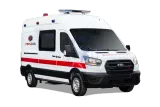 Ambulance Ford Transit Heavy Duty diesel, vue de face