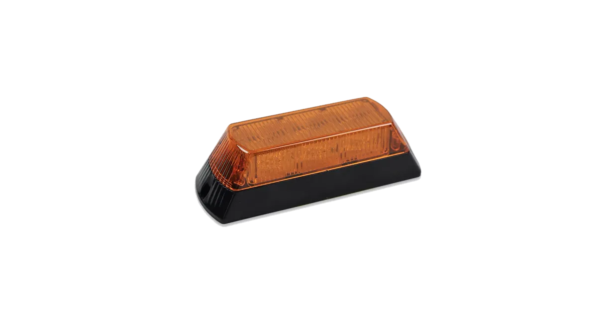 Amber grille LED warning light