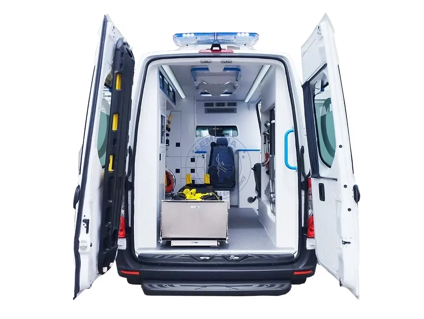 Intérieur d’une ambulance Mercedes Sprinter