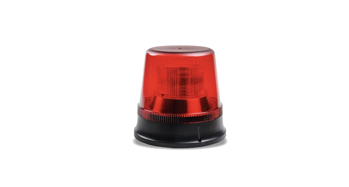 Red LED warning beacon