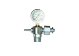 Oxygen pressure regulator with one pressure gauge