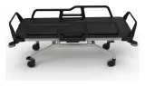 Patient transport stretcher PT-10 with side rails raised