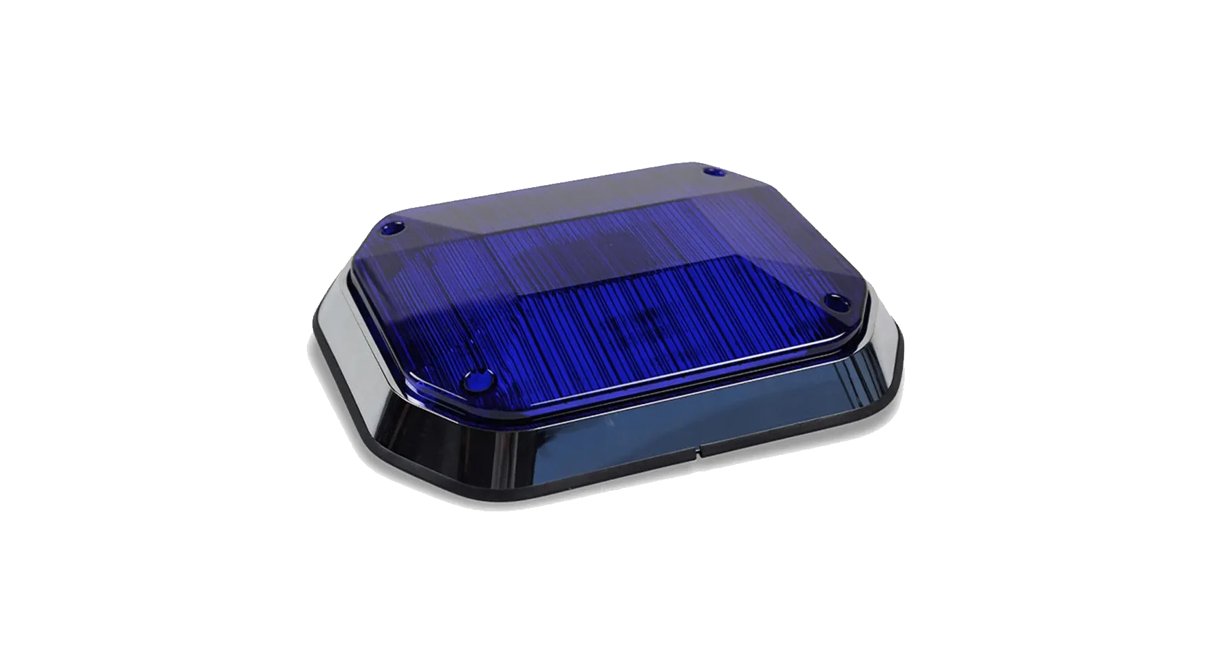 Blue side warning LED light